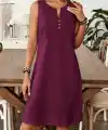 Kadın Askılı V Yakalı Mini Elbise