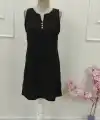 Kadın Askılı V Yakalı Mini Elbise