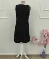 Kadın Askılı V Yakalı Mini Elbise