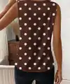 Kadın Askılı V Yakalı Puantiyeli Süprem Bluz