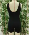 Kadın Kare Yaka Sırt Dekolte Detay Dalgıç Bodycon Mini Tulum
