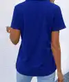 Kadın Kısa Kollu Ceket Yaka önü Fermuarlı Cep Detay Kısa Kol Ithal Krep Bluz
