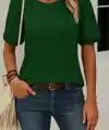 Kadın Kısa Kollu Pileli Balın Kol Bürümcük Bluz