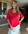 Kadın Kısa Kollu V Yaka Ajurlu Triko BluZ