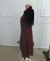 Kadın Kısa Kollu Yakalı önden Düğmeli Midi Ithal Krep Elbise
