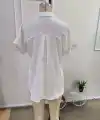 Kadın Kısa Kollu Yakalı önü Düğmeli Müslim Gömlek