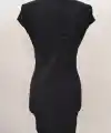 Kadın Kısa Kollu Yakası Asimetrik Kısa Ithal Krep Elbise