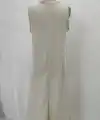 Kadın Kolsuz V Yakalı Maksi Boy Ithal Keten Elbise