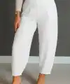Kadın Krep Kumaş Balon Pantolon