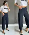 Kadın Krep Kumaş Balon Pantolon