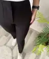 Kadın üste Oturan Paçası Bilek üzerinde Biten Krep Kumaş Kumaş Pantolon 36 (S) - 50 (5XL)