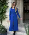 Kadın Uzun Kollu önden Fermuarlı Ithal Krep Elbise