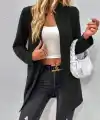 Kadın Uzun Kollu önü Açık Uzun Modal Ceket
