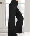 Kadın Yüksek Bel Beli Geniş Paçalı Uzun Janjan Krep Pantolon