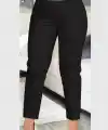 Kadın Yüksek Bel önden Taşlı Ve Tokalı Ithal Krep Pantolon