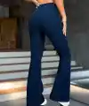 Kadın Yüksek Bel Paçaya Doğru Geniş Kot Pantolon
