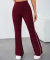 Kadın Yüksel Bel Yan şerit Detaylı Uzun Dalgıç Tayt