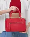 Lorena Kırmızı Çok Gözlü Kadın El Çantası