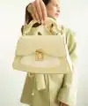Luisa Bej Kilitli Kadın El Çantası