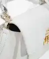 Luisa Beyaz Kilitli Kadın El Çantası
