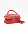 Luisa Kırmızı Kilitli Kadın El Çantası
