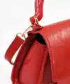 Luisa Kırmızı Kilitli Kadın El Çantası