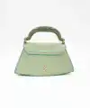 Luisa Su Yeşili Kilitli Kadın El Çantası