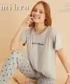 Mihra 50107 Kadın Kısa Kol Pijama Takımı