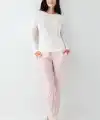 Pierre Cardin 9085-S Kadın Uzun Kol Pijama Takım