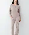 Pierre Cardin 9097-S Kadın Uzun Kol Pijama Takım