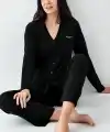 Pierre Cardin 9115-S Kadın Uzun Kol Pijama Takımı