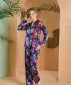 PJS 27079 Kadın Düğmeli Pijama Takımı