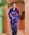 PJS 27079 Kadın Düğmeli Pijama Takımı