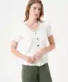 PJS 29022 Kadın Düğmeli Pijama Takım