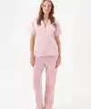 PJS 29033 Kadın Düğmeli Pijama Takım