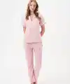 PJS 29033 Kadın Düğmeli Pijama Takım