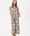 PJS 29049 Kadın Düğmeli Pijama Takım
