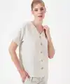 PJS 29098 Kadın Düğmeli Pijama Takım