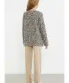 Sementa 76413 Rahat Kalıp Leopar Kombinli Pijama Takım
