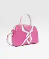 Soley Fusya Mat Parlak Kadın El Çantası