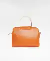 Soley Turuncu Mat Parlak Kadın El Çantası