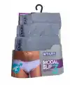 Star 109 Erkek 3lü Modal Slip