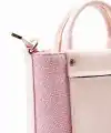 Valentina Özel Seri Pembe Ekose Detay Kadın Omuz Çantası