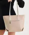 Veronika Bej Yumuşak Deri Kadın Omuz Çantası