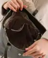 Veronika Haki Yumuşak Deri Kadın Omuz Çantası