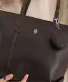 Veronika Kahve Yumuşak Deri Kadın Omuz Çantası