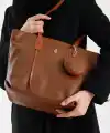 Veronika Taba Yumuşak Deri Kadın Omuz Çantası