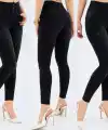 Yüksek Bel Likralı Kot Pantolon