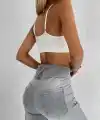 Yüksel Bel Likralı Kot Pantolon (Gri)