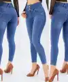 Yüksel Bel Likralı Kot Pantolon (Mavi)